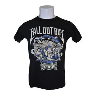 Fallout Boy Wintour is Coming Tour Tee Shirt Black Music Merch Unisex Medium